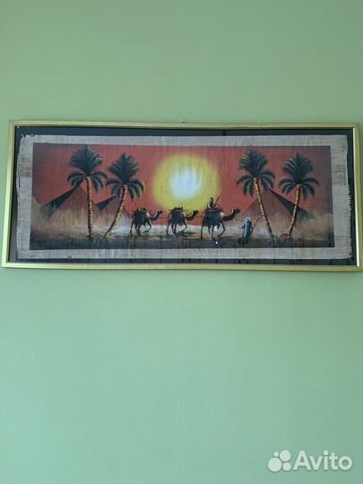 Картина из египта на папирусе