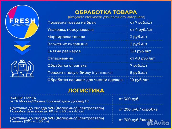 Фулфилмент для маркетплейсов wildberries ozon