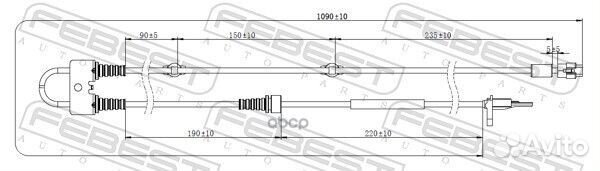 Датчик ABS передний левый 07606001 Febest