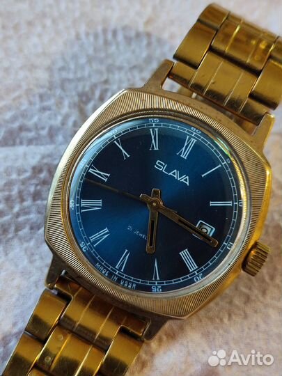 Часы Слава позолоченые аи10,ссср