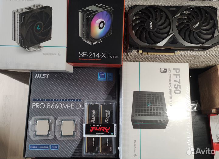 Комплекты LGA1700: Intel Core i5 12400f + b660