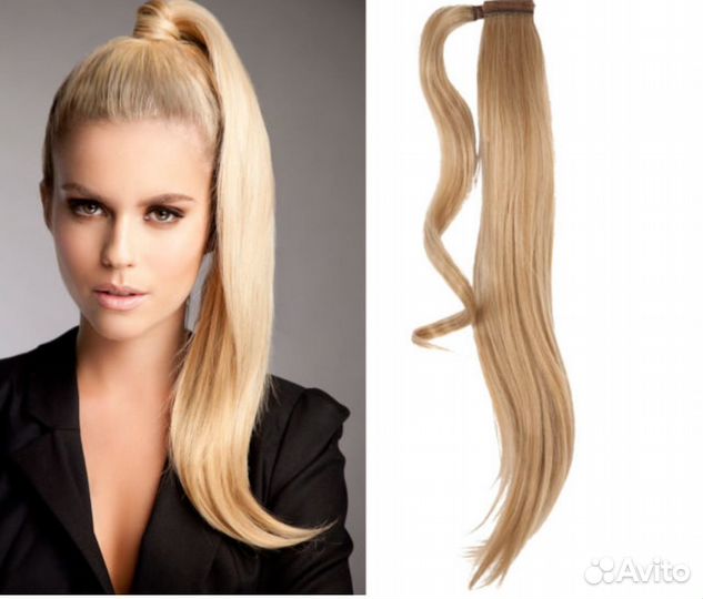 Волосы хвосты пряди на заколках новые