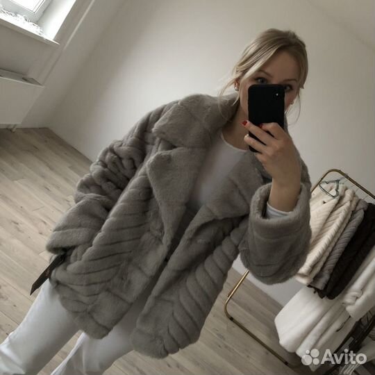 Шуба серая эко XS S M L XL новая 12storeez zara