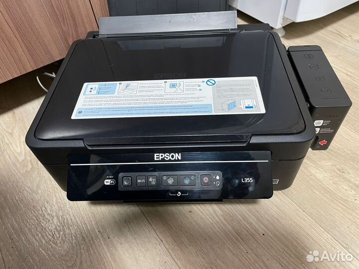 Цветной мфу 3 в 1 Epson l355 с wi-fi