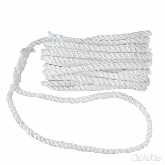 Трос швартовый с огоном трёхпрядный, 8мм*7,62м