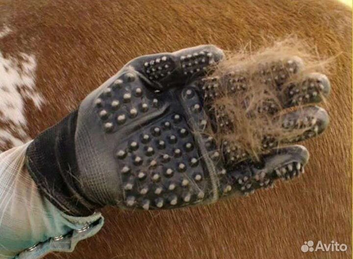 Перчатки для вычесывания шерсти