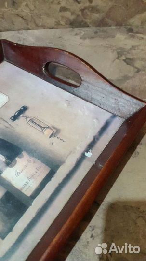 Поднос деревянный