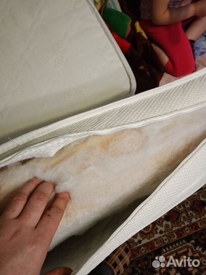 Матрас в детскую кроватку 120 на 60+ 40 на 60