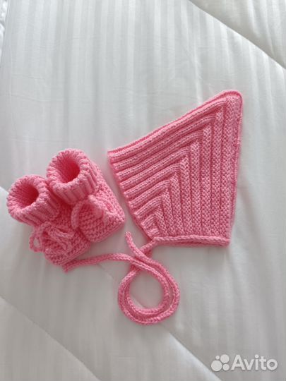 Шапочка Эльф + пинетки