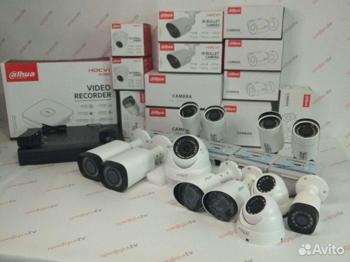 12 Камер видеонаблюдения 4Мп регистратор Dahua