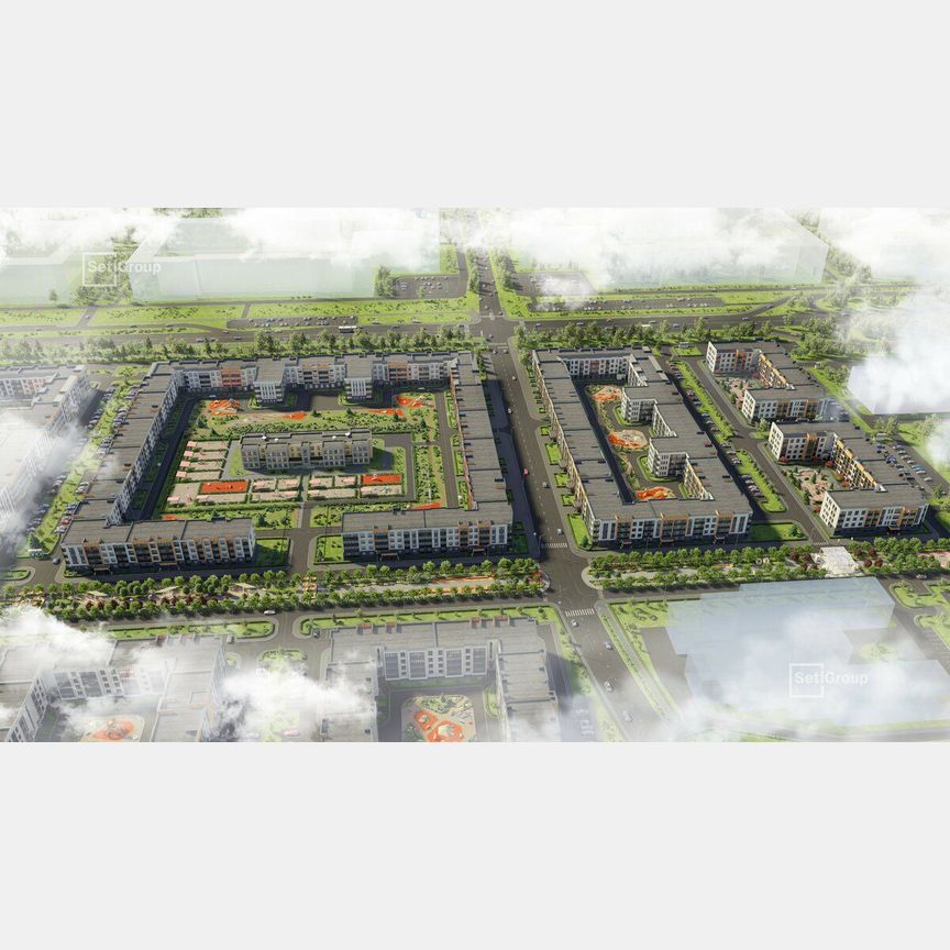 1-к. квартира, 34,1 м², 1/4 эт.