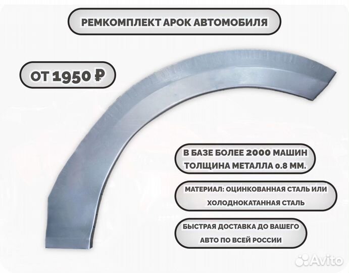 Ремонтные арки (ремкомплект) на автомобиль