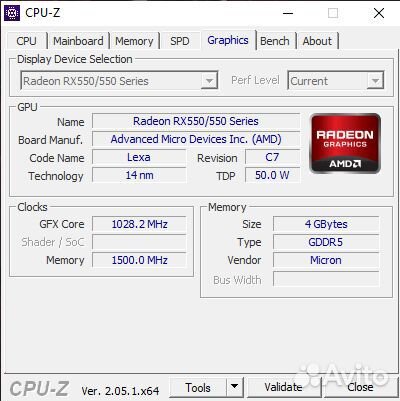 AMD Radeon rx 550 Red Dragon 4Gb