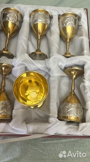 Серебрянные фужеры