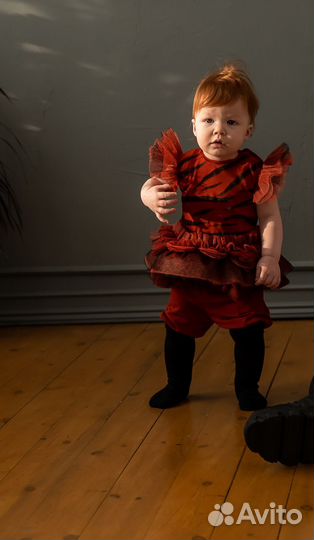 Новогодний костюм для девочки 80 86 92