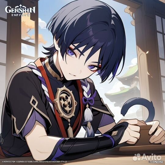 Парик Скарамучча Doki Doki