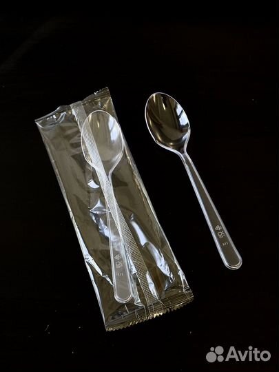 Одноразовая ложка в индивидуальной упаковке оптом