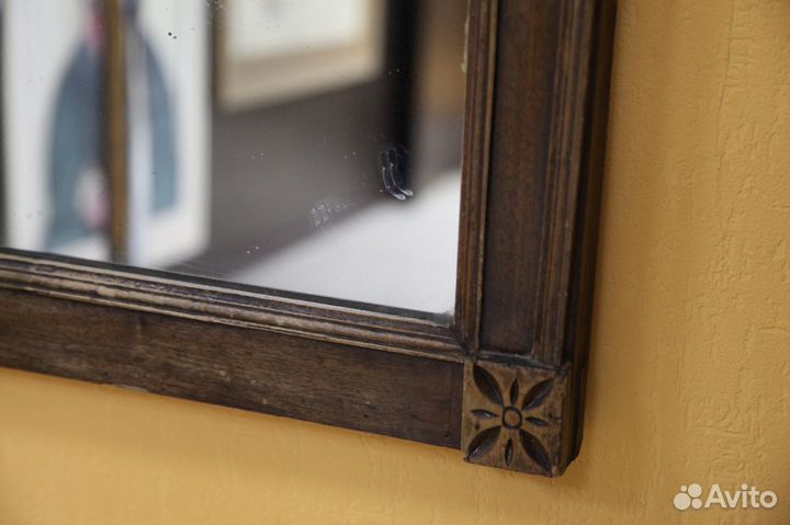 Антикварное зеркало. Ручная резьба. 19 век