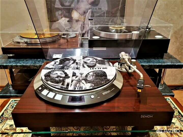 Denon DP-55L. Проигрыватель+шелл+голова+игла