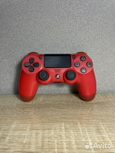 Джойстик для PS4 красный