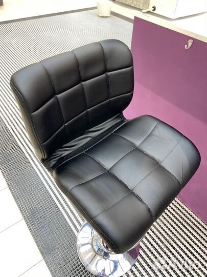 Стул высокий барный со спинкой