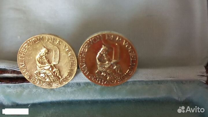 Старинные великолепные запонки золото дубле 500