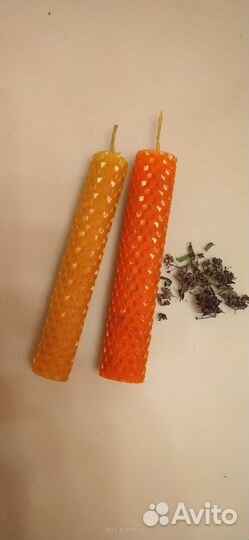 Свечи ручной работы из вощины