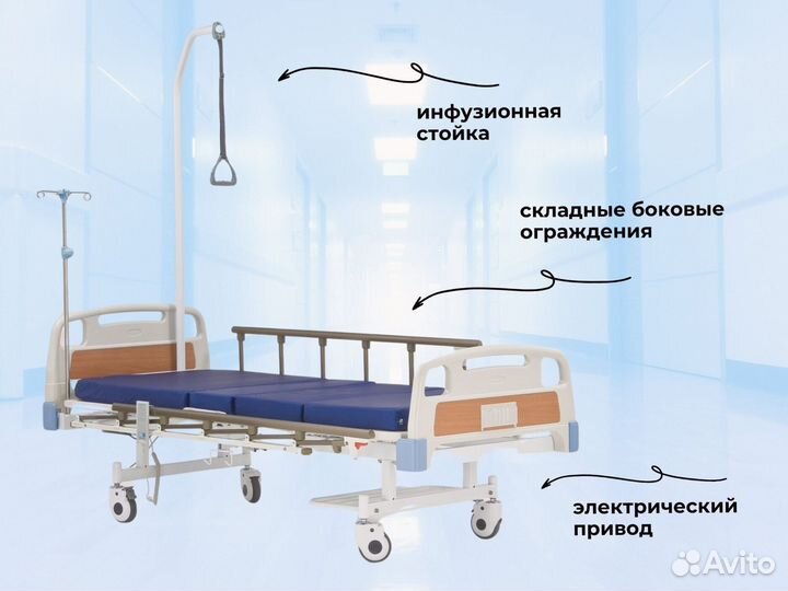 Медицинская кровать функциональная