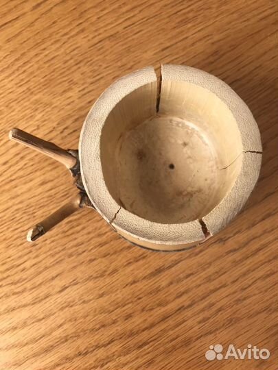 Пепельница из бамбука