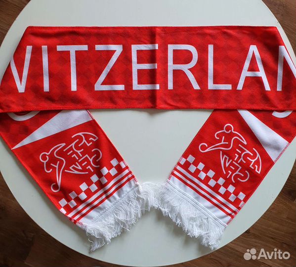 Шарф фанатский. Двухсторонний: Швейцарии, Мексики