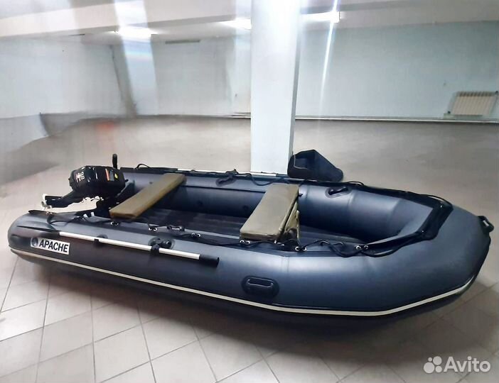 Лодка Апаче 3700 нднд + мотор hdx 9.8 л.с