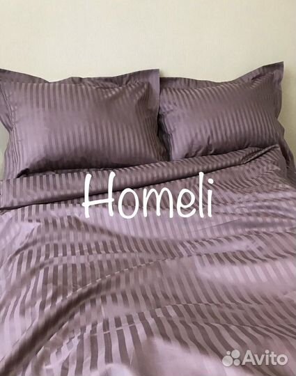 Постельное белье страйп-сатин