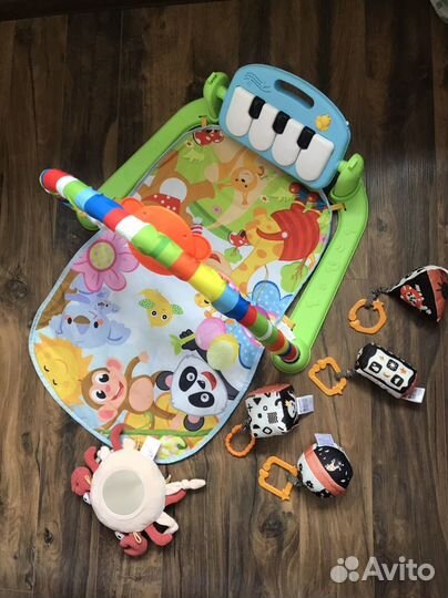 Игрушки коврик с пианино для малышей пакетом