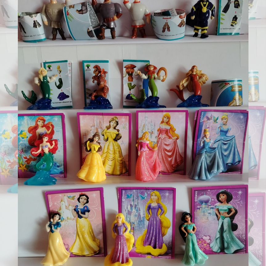 принцесса disney Купить игрушки из киндер-сюрпризов во всех