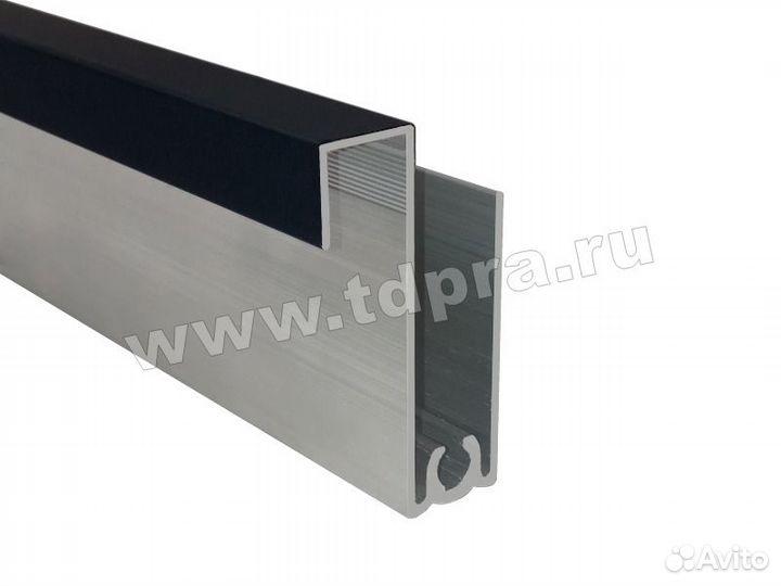 Софт Тач Черный Горизонтальный нижний профиль 5,9