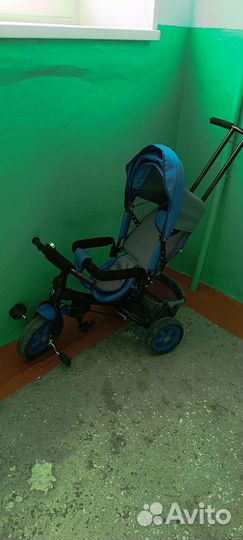 Детский велосипед с родительской ручкой