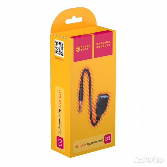 Адаптер Jack 3.5(4к.) (папа) - USB (мама) B3