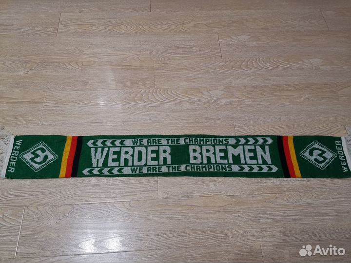 Футбольные шарфы real m, werder b, west ham, зенит