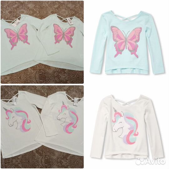 Новая фирменная одежда для девочек двойняшек