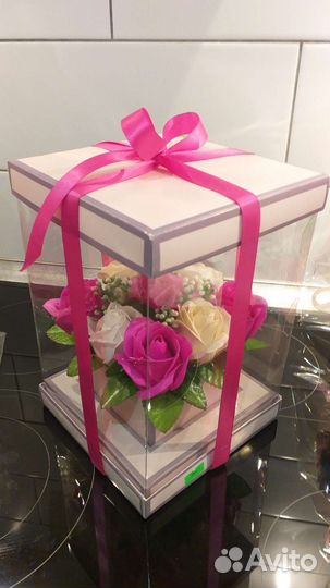 Букеты из мыльных роз