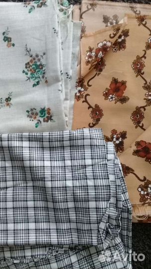 Отрезы ткани разные