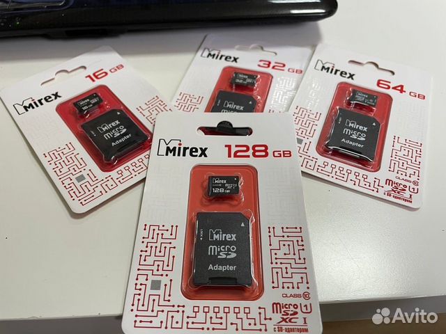 Карта памяти micro sd с адаптером