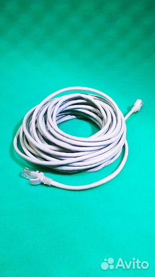 Патч корд, сетевой интернет кабель (10 метров)