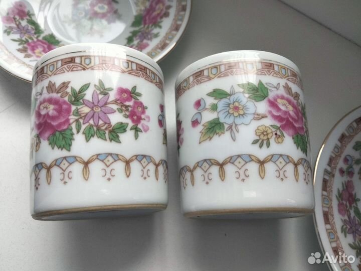 Кофейные чашки, блюдца. Китай, винтаж