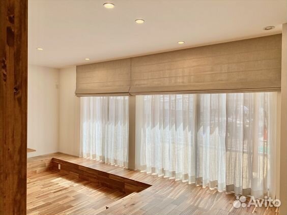 Римские шторы с тюлем Вуалью