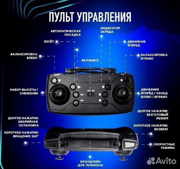 Квадрокоптер с двумя камерами.Есть опт