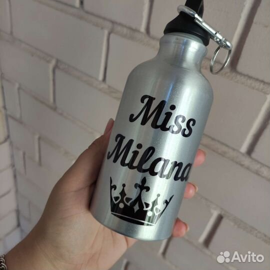 Бутылки для воды с печатью