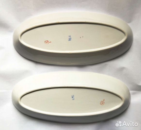 Блюдо сервировочное фарфор Сирень фз Пролетарий