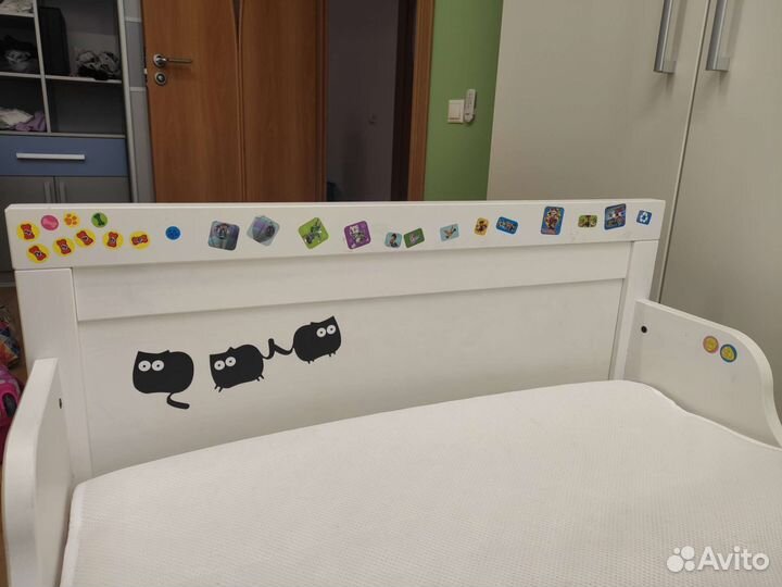 Детская кровать IKEA раздвижная сундвик