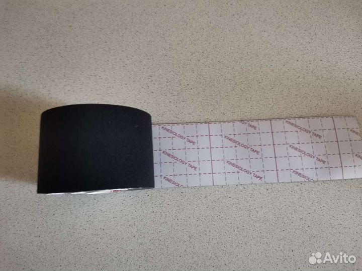 Кинезио тейпы 5см х 5м черный водостойкий